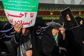 تجمع بزرگ مردم تهران برای اعلام حمایت از اجرای عملیات «وعده صادق ۲»