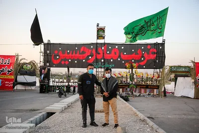 عزاداری شب سوم محرم در بلوار نماز مشهد
