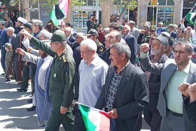 راهپیمایی حمایت از وعده صادق در اهر