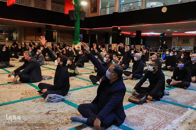 مراسم شب اربعین در حسینیه اعظم زنجان‎‎
