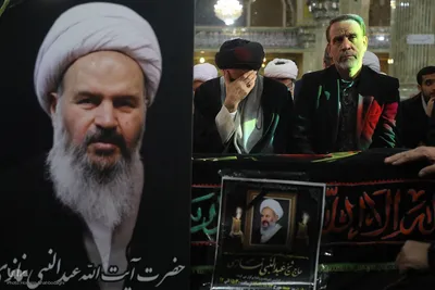 تشییع آیت الله شیخ عبدالنبی نمازی در قم