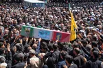 مراسم تشییع شهیدان «مهدی زیبا» و «اسماعیل نادی»