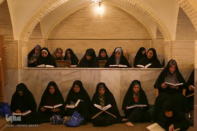 جزءخوانی قرآن کریم در مسجد‌ حاج‌ آقا صابر اراک