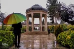 یک روز بارانی در حافظیه