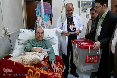 شور انتخابات در آسایشگاه جانبازان شهید مطهری