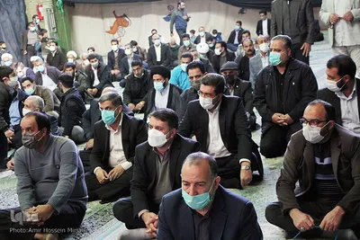 حضور فاطمی استاندار یزد در نماز جمعه شهر شاهدیه‎‎