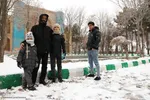 بارش برف در اهر