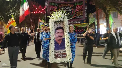 تشییع پیکر شهید «احمد رضایی کمال‌آباد» در نایین