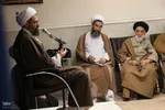 دیدار طلاب و علمای همدانی مقیم قم با ایت الله نوری همدانی‎