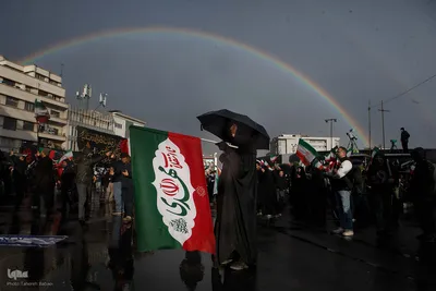 تحویل سال نو در میدان انقلاب تهران