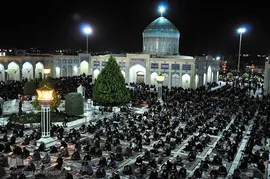 مراسم احیای شب بیست و سوم ماه مبارک رمضان در زیارتگاه آیت‌الله شهید سید حسن مدرس(ره) در کاشمر 