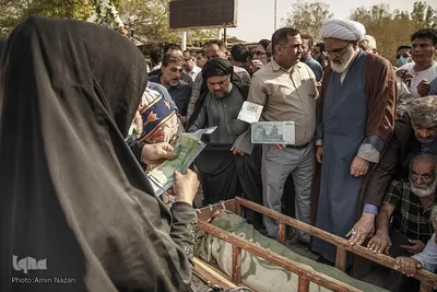 تشییع و تدفین دو نفر از جانباختگان حادثه متروپل