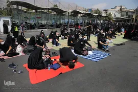 مراسم عزاداری ظهر عاشورای حسینی در آستان مقدس امامزاده صالح(ع) تهران