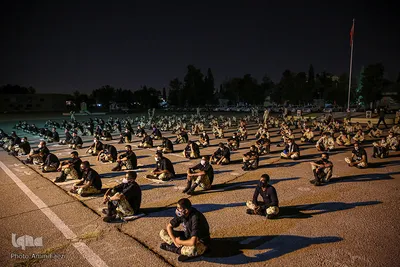 عزاداری شب عاشورا در تیپ 55 هوابرد ارتش‎