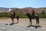 سوارکاران خراسان شمالی در راه مشهد