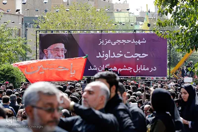 مراسم تشییع پیکر مطهر شهید محسن حججی در تهران