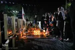 شام غریبان سیدالشهدا(ع) در گلستان شهدای اصفهان