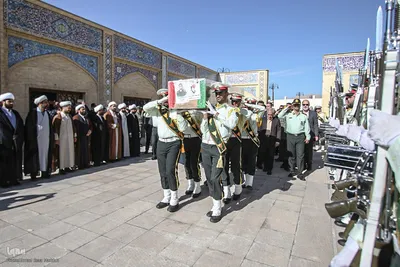 تشییع پیکر شهید امنیت در شیراز‎