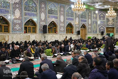آیین جز‌ءخوانی قرآن در حسینیه رضوی اصفهان