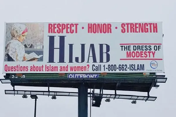 ABD'de ''Hicab'' ilgili billboardlar asıldı