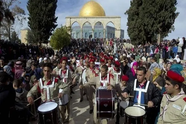 Peringatan Maulid Nabi (SAW) di Masjidil Aqsa bersamaan dengan halangan penjajah