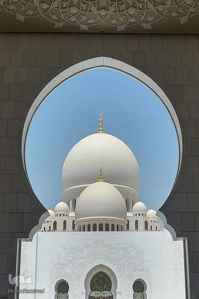 مسجد بزرگ ابوظبی در امارات متحده عربی