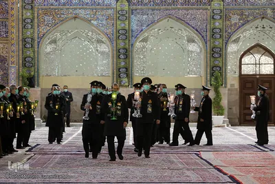 مراسم خطبه خوانی شب شهادت امام رضا(ع) در حرم رضوی‎
