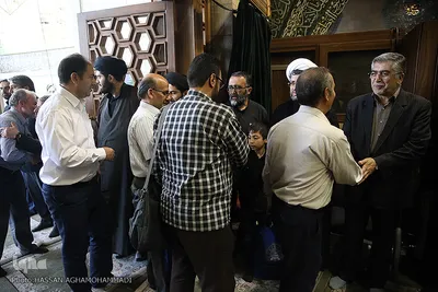 مراسم یادبود دو جهادگر شهید حادثه تروریستی مجلس