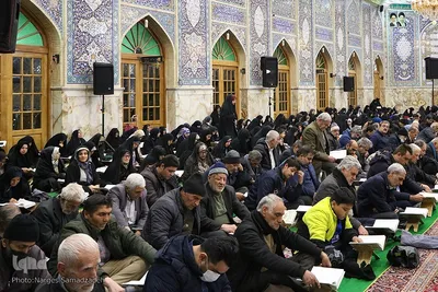 آیین جز‌ءخوانی قرآن در حسینیه رضوی اصفهان