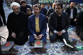 مراسم بدرقه کاروان قرآنی انقلاب از بارگاه نورانی امام خمینی (ره)