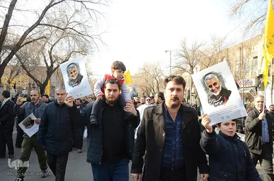 راهپیمایی مردم تبریز در پی شهادت سردار سپهبد شهید قاسم سلیمانی