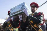 مراسم تشییع ۸ شهید گمنام در قزوین