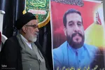 وداع اهالی مسجد الزهراء(س) شیراز با طلبه شهید امنیت