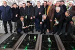 عطرافشانی و غبارروبی مزار شهدای وادی رحمت تبریز