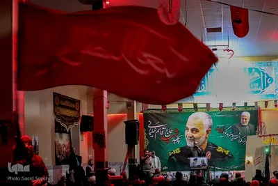 مراسم سومین سالگرد شهادت سپهبد قاسم سلیمانی درحسینیه حضرت ابالفضل (ع) ملایر
