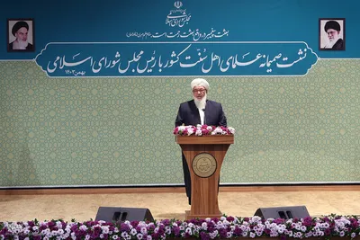 دیدار جمعی از علمای اهل سنت با رئیس مجلس