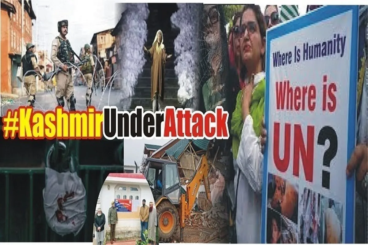 Para Aktivis Kashmir Memprotes Tindakan-tindakan Anti-Islam Pemerintah India