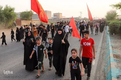 حرکت کاروان پیاده‌روی اربعین از ملاشیه اهواز