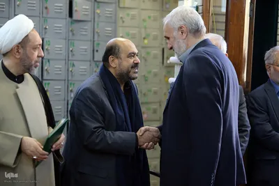 مراسم ترحیم مرحوم یعقوب منصوری پدر کریم منصوری قاری ممتاز و بین المللی کشور