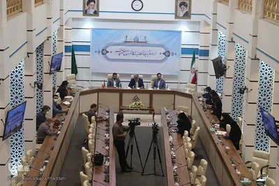 نشست خبری معاون فرهنگی آستان مقدس احمدی و محمدی (ع)‎‎