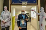 استقبال مدافعان سلامت از پویش «به نیت حاج قاسم»‎‎