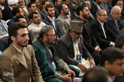 دیدار شرکت‌کنندگان در سی‌وپنجمین دوره مسابقات بین‌المللی قرآن با رهبر انقلاب