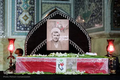 وداع با پیکر روحانی شهید اصلانی در حرم مطهر رضوی
