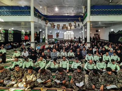 مراسم چهلم شهید مدافع امنیت شهید علی میرزایی در ملایر