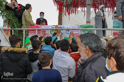 تشییع پیکر مطهر شهید «مهدی محرم» شهید مدافع وطن در قزوین‎‎