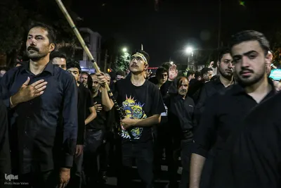 دسته عزاداری هیئت فاطمیون زنجان در شب عاشورا