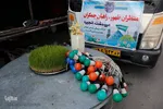 آماده‌سازی مواکب مسیر منتهی به مسجد جمکران