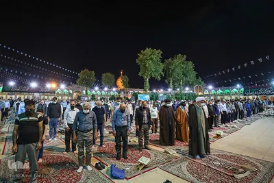 عزاداری شام شهادت امام جعفر صادق(ع) در حرم مطهر شاهچراغ(ع)