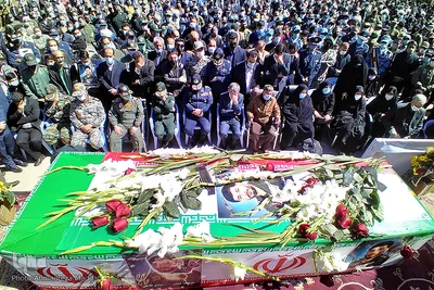 مراسم تشییع پیکر مطهر شهید سرهنگ دوم خلبان «صادق فلاحی» در شیراز‎‎