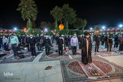عزاداری شب تاسوعای حسینی در حرم شاهچراغ (ع)